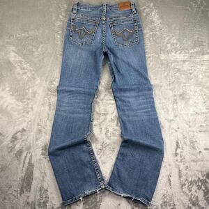 Shyanne Blue Denim Bootcut Y2K Jeans Distressed Bottoms Women’s Western Pants